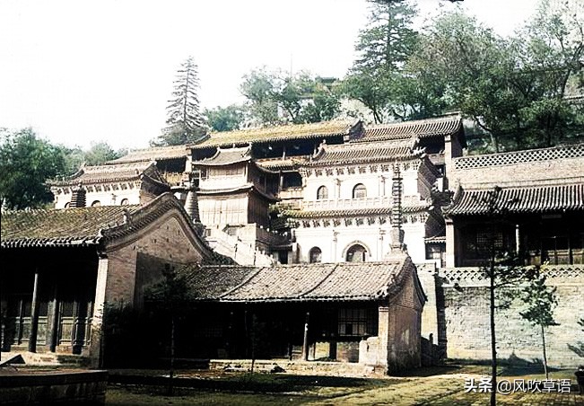 老照片1928年山西省五台山旧貌,忻州五台山影像