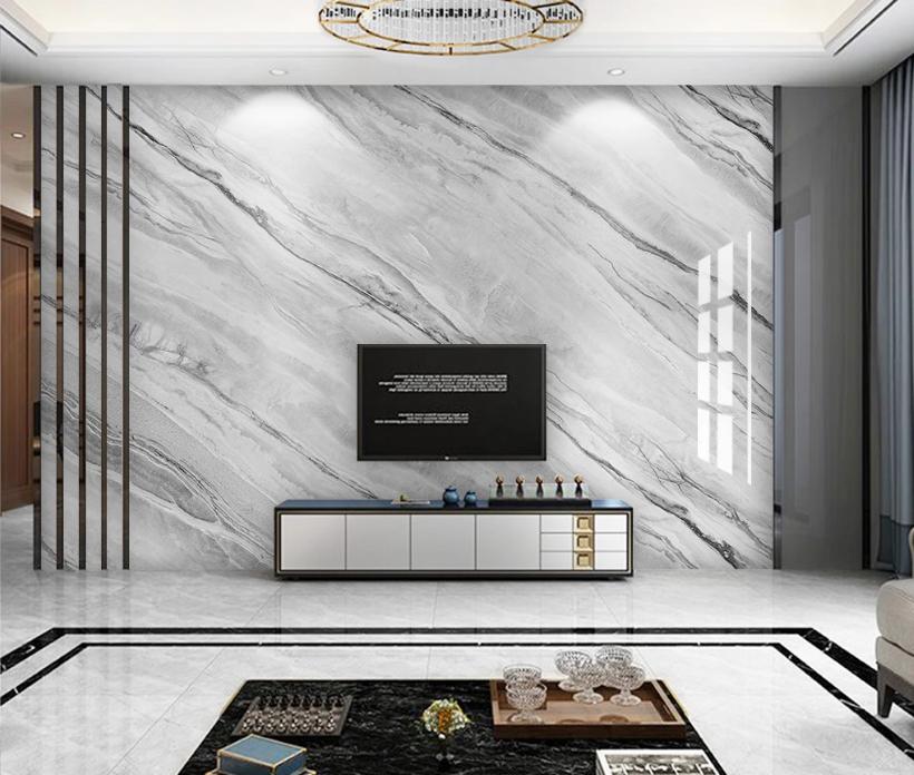现代简约装修风格石材电视背景墙,石材瓷砖背景墙效果