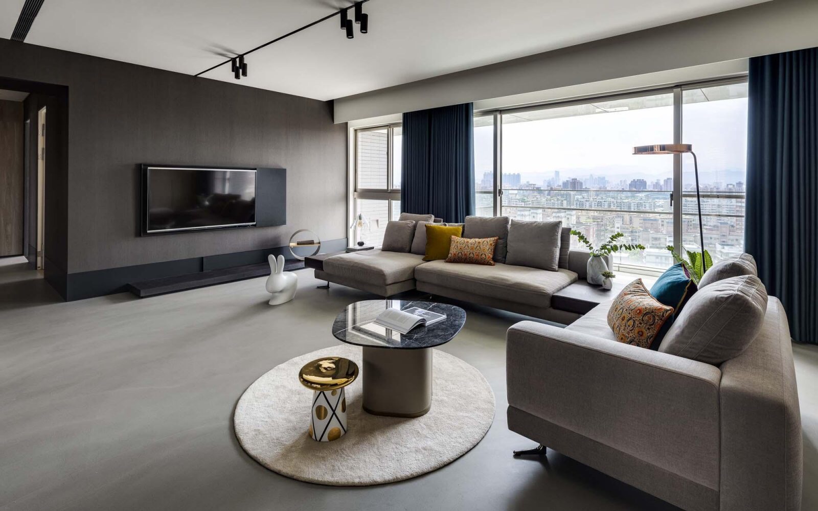 101平东户三房两厅两卫简约装修,3房二厅现代简约装修风格