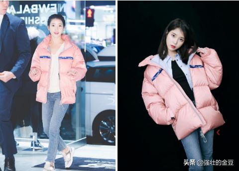 明星同款百搭羽绒服,明星冬季穿搭羽绒服平价