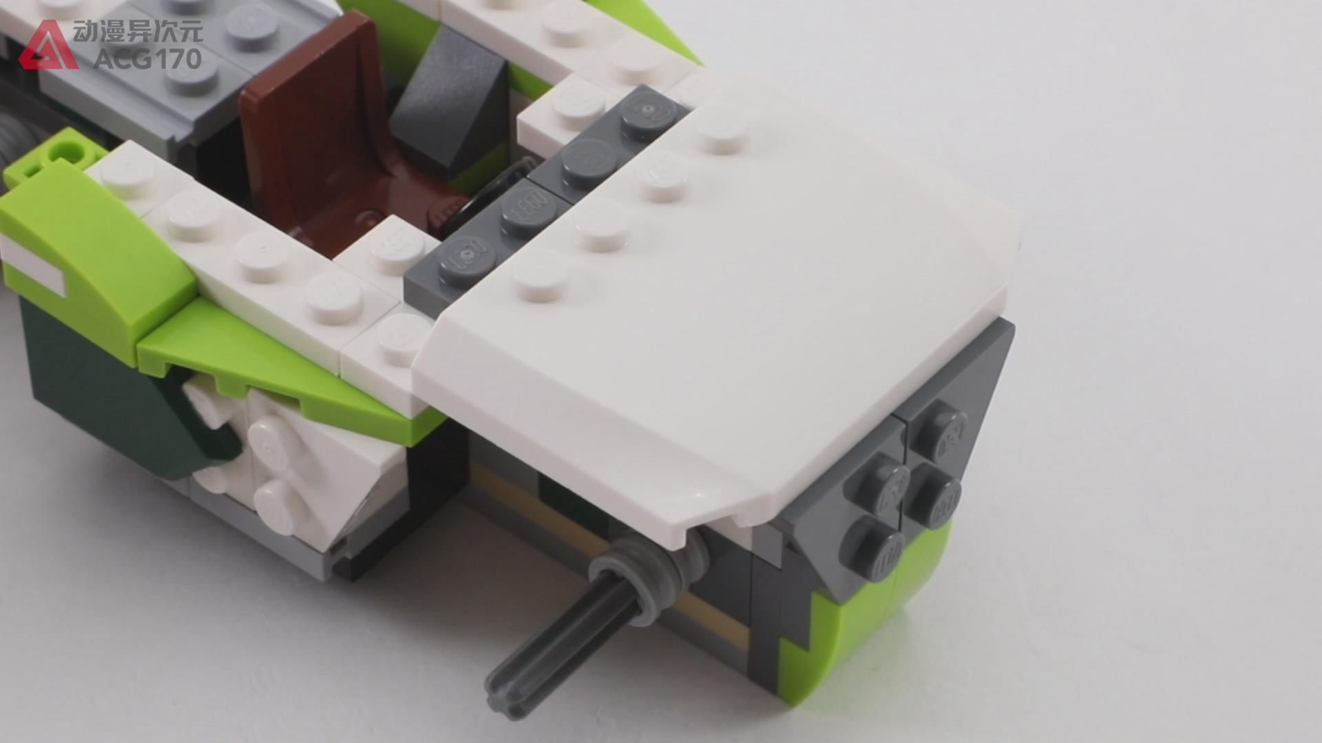 乐高积木简单的飞车,乐高积木火箭变形