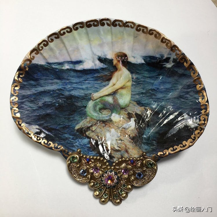 把贝壳做成精美饰品教程,古代贝壳装饰画