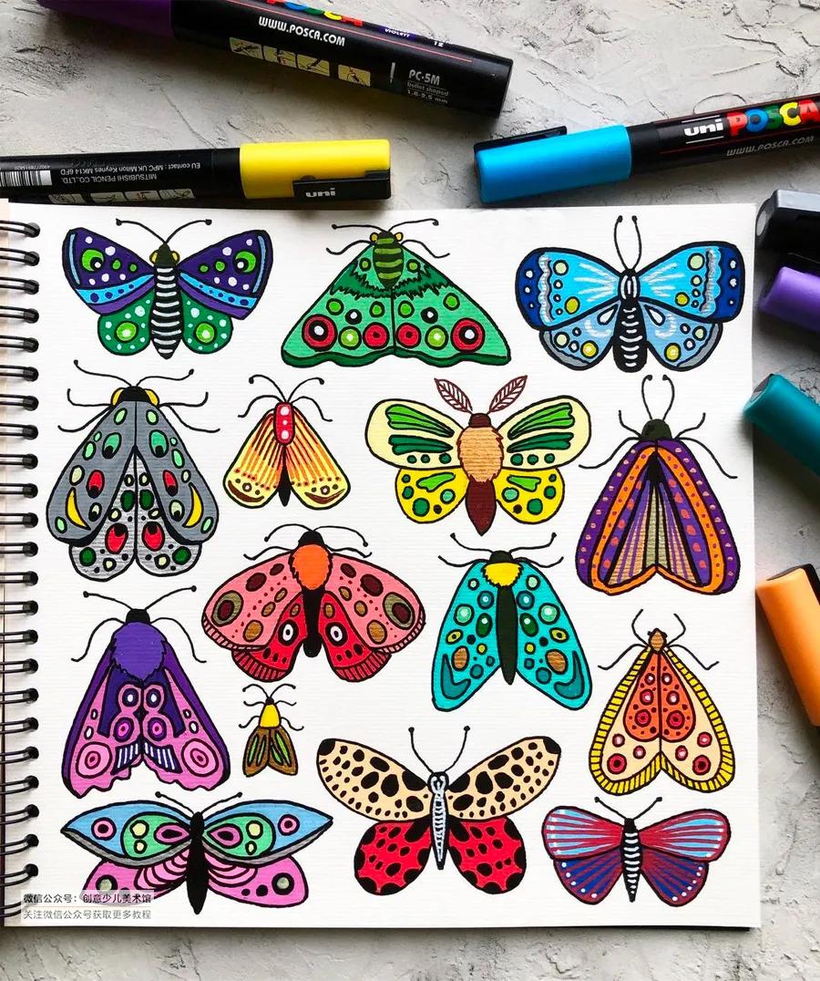 马克笔绘画背景简单,马克笔绘画简单素材