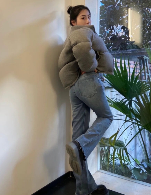 鲨鱼裤女款喇叭裤2022款网红款,可以穿鲨鱼裤的羽绒服