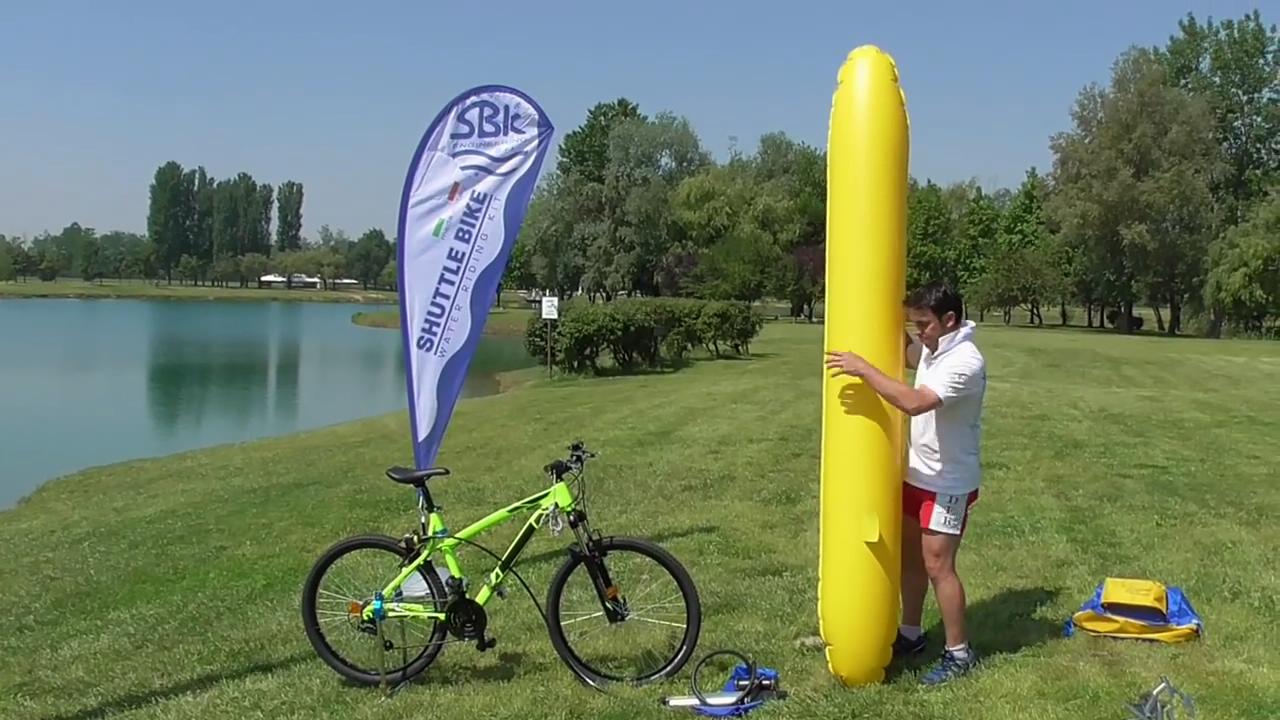 让自行车在水上骑行用的东西,可以轻功水上漂的自行车