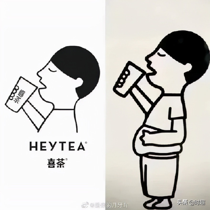 喜茶logo为什么只有上半身,喜茶logo全身图