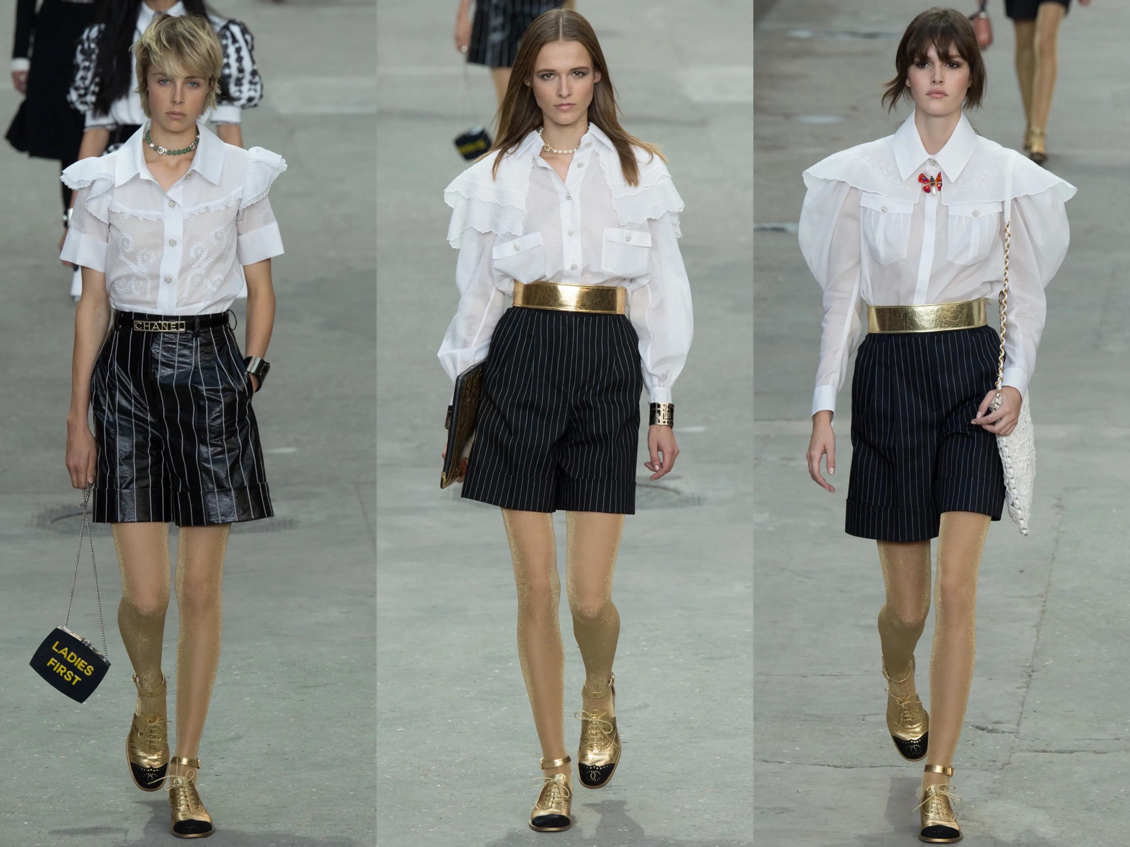 香奈儿立领真丝白衬衫,香奈儿白衬衫