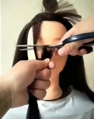 当你尝试自己剪刘海,谁给你的自信(嘿,tui)