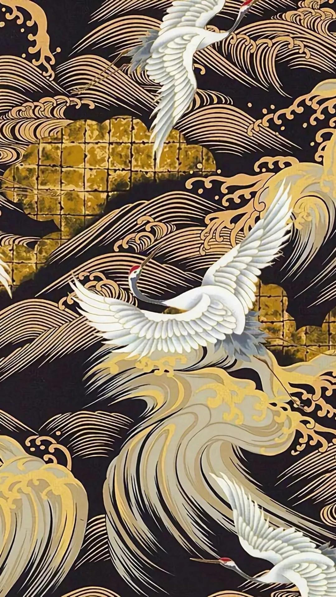 中国元素中国风壁纸横图仙鹤,超高清古风仙鹤壁纸