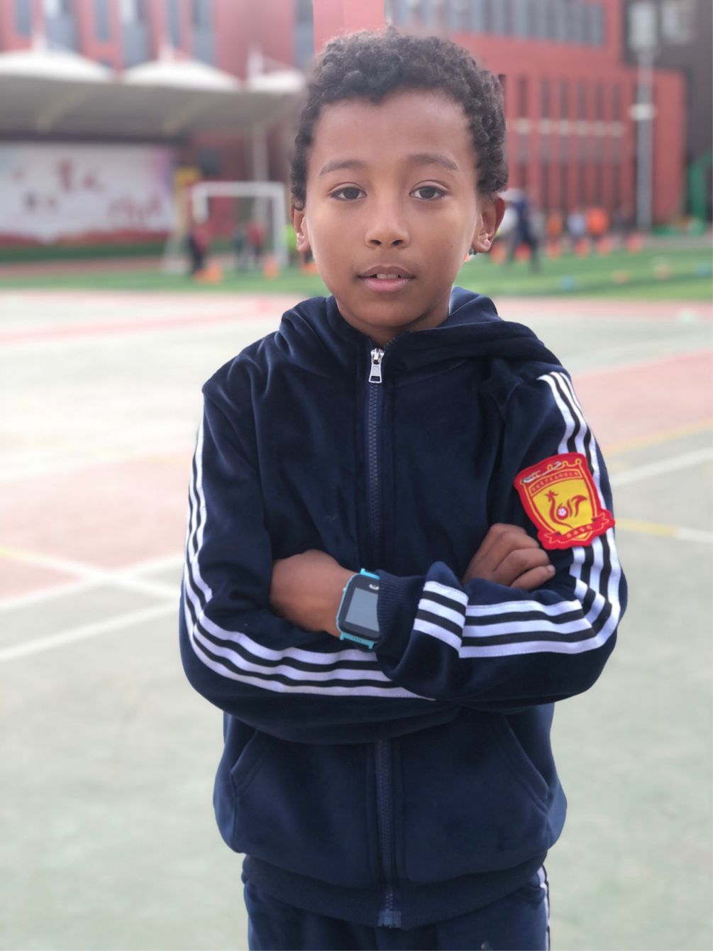 宝鸡9岁中非混血儿成绿荫场上的焦点：我的目标是国家队