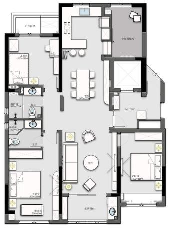 高级感高档装修推荐,140平方房子不带厨房装修风格大全