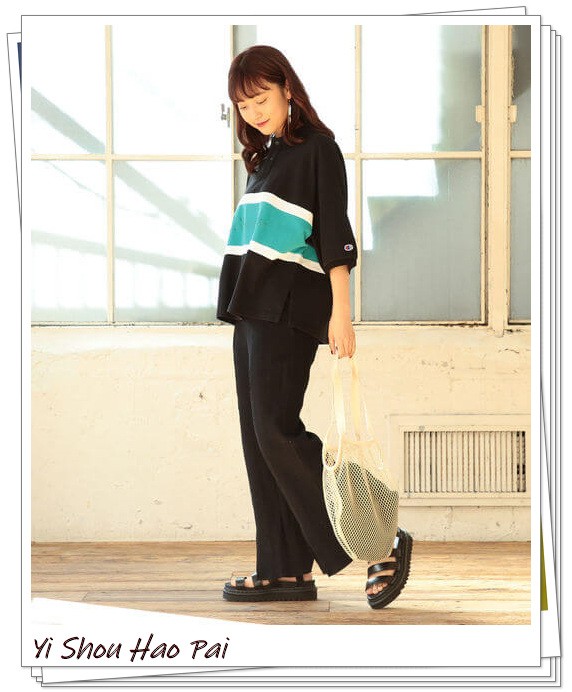 夏季运动服套装女新款休闲polo衫,女士穿polo衫怎么搭配