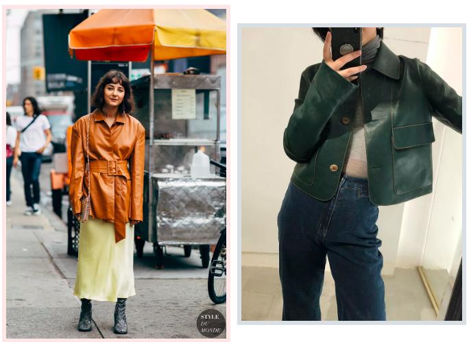 皮衣怎样穿才时髦呢,秋冬皮衣时髦穿搭