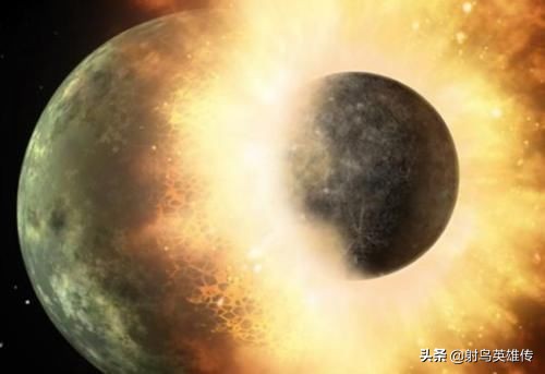 月球是被哪颗小行星撞击而形成的,月球是因为行星撞击地球形成的吗