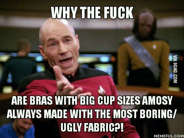 为什么女生胸部越大，去商场能买到的内衣就越丑？