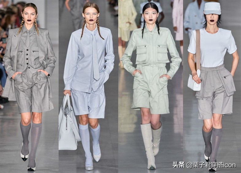 冬季焦糖色百慕大短裤搭配图片,秋冬百慕大短裤搭配