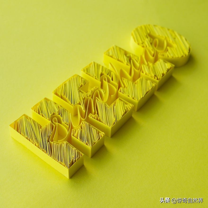 用超长的纸做艺术品超简单,纸制彩色艺术品