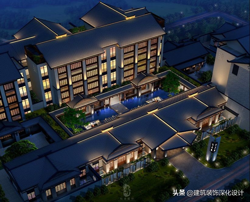 酒店高端门头设计,常见的酒店门头设计