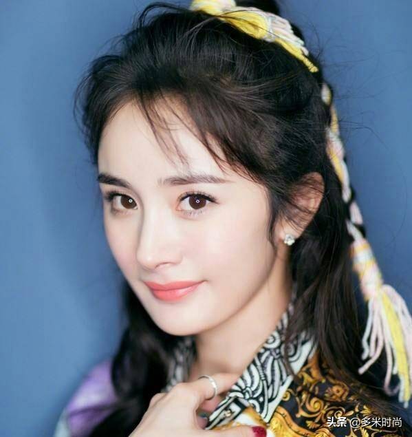 唐嫣和杨幂的发际线,杨幂额头高怎么弄刘海