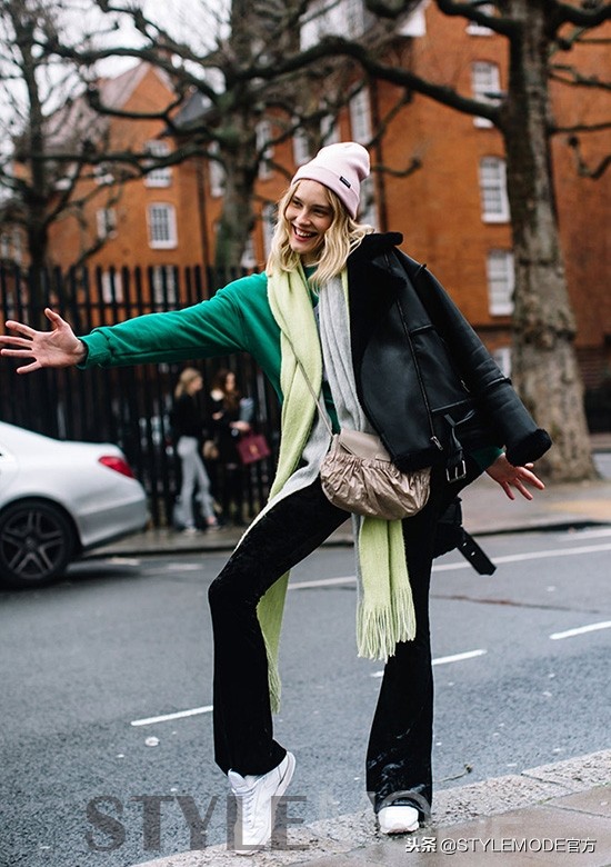 立领复古冬季机车夹克,冬季保暖机车夹克套装时髦搭配