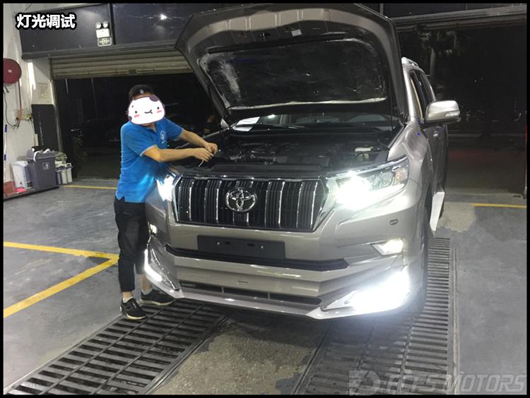 丰田霸道近光灯改led,丰田霸道大灯灯泡改装