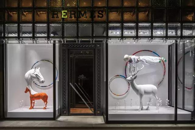 2016年成都爱马仕橱窗,爱马仕东京银座橱窗设计