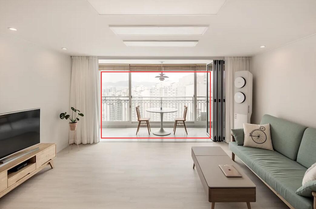 两个阳台连在一起户型,2个阳台2个露台