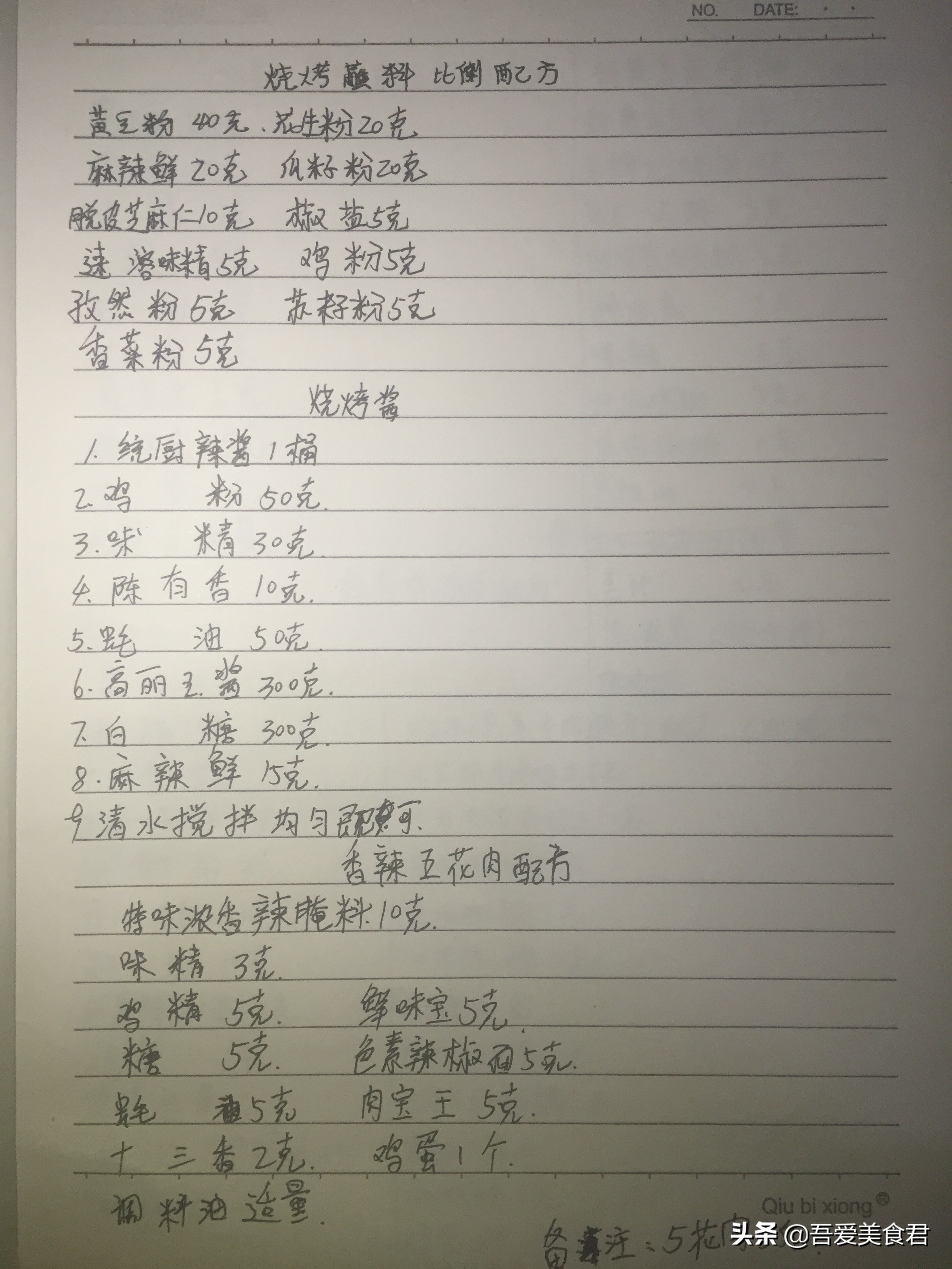 师傅教你做烧烤,20多年烧烤技术配方免费送给大家