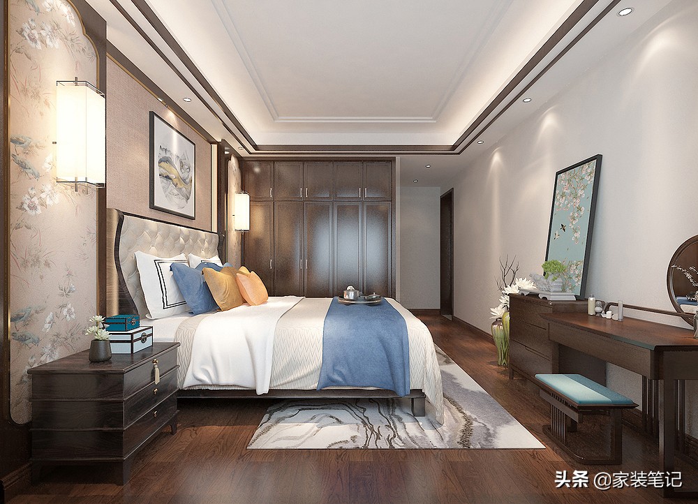 130平四房两厅两卫中式装修效果图,120平米小户型纯中式装修古典奢华