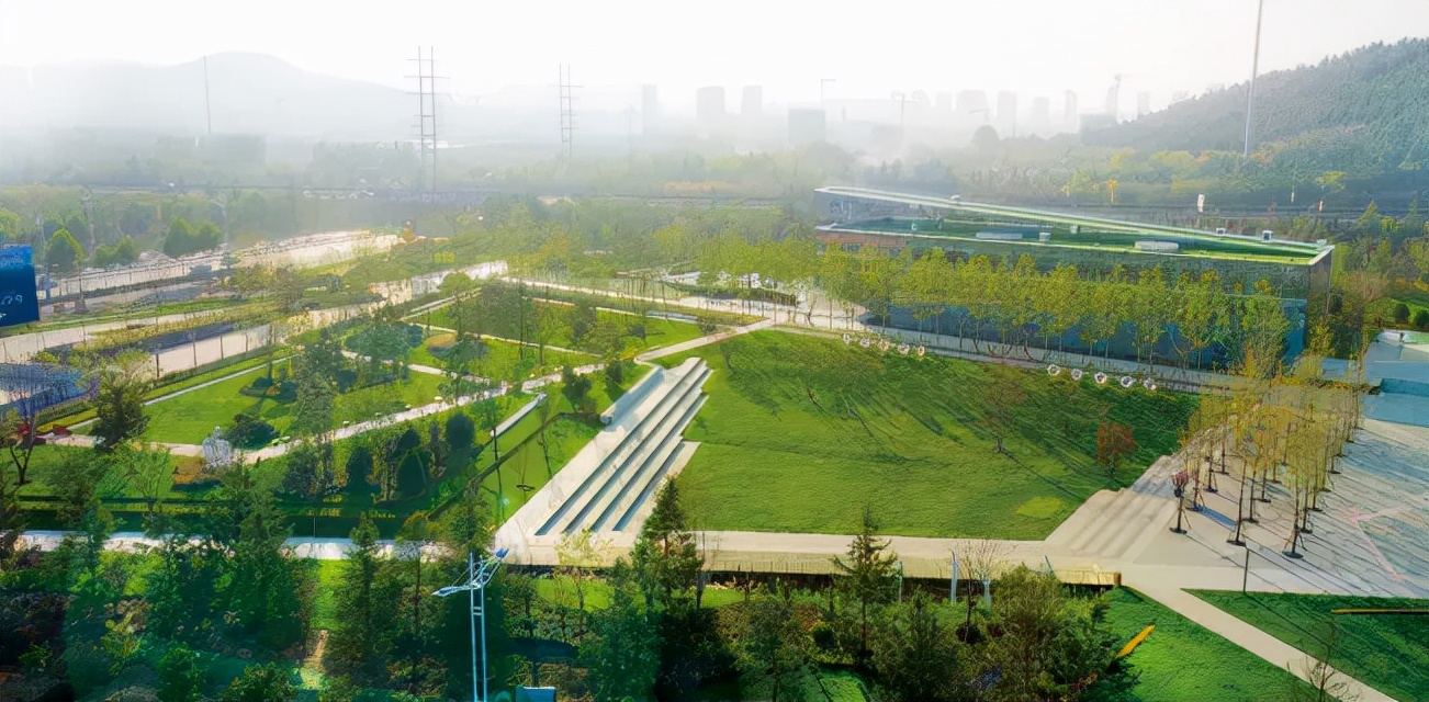 体育公园景观设计鸟瞰图,体育运动公园景观设计风格