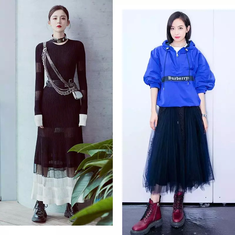 一点也不热，酷妹的马丁靴里都有空调