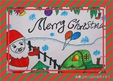 圣诞节儿童画画,圣诞节画画作品大全12岁