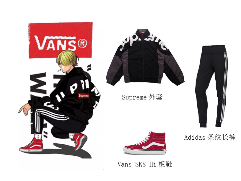 今日份街潮，看海贼王穿潮牌是怎样感觉，原来NIKE是索隆的爱