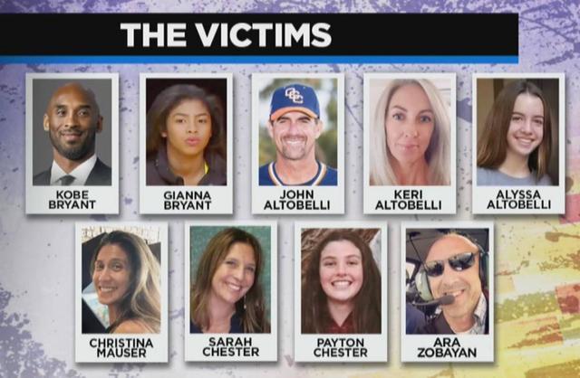 悼念科比因坠机去世,科比坠机身亡事件悼念视频