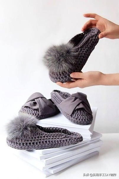 钩编拖鞋教程,毛线拖鞋钩编教程全过程最简单的