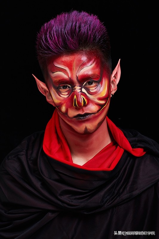 化妆学校创意妆考试,化妆课期末创意妆容整体造型