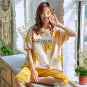 夏日居家睡衣分享来了,短袖七分裤女大童莫代尔睡衣