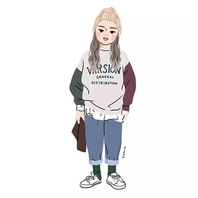 她笔下的可爱女孩，让你看懂穿衣打扮的正确要素~