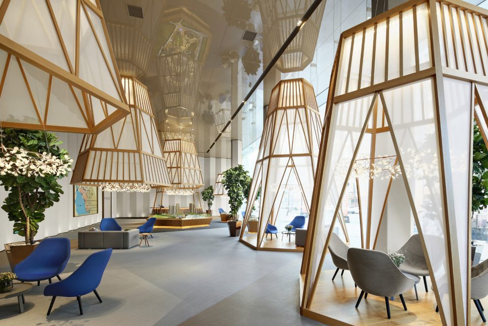 西式平面几何构造重塑当代梦境凉亭——长安鼎峰悦境营销中心