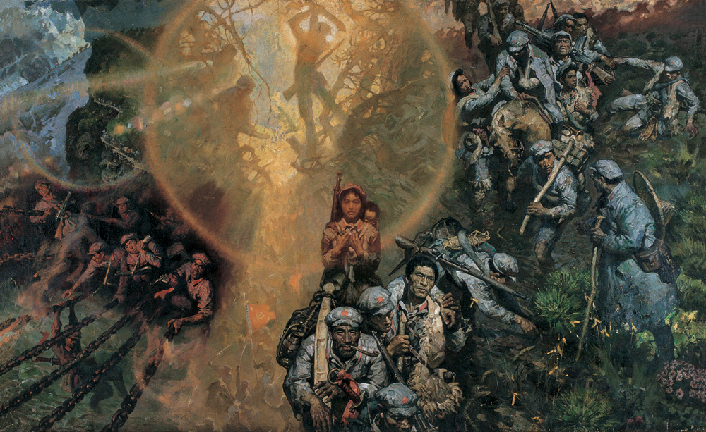 胡志渊油画作品欣赏,沈尧伊《彝海结盟》油画作品