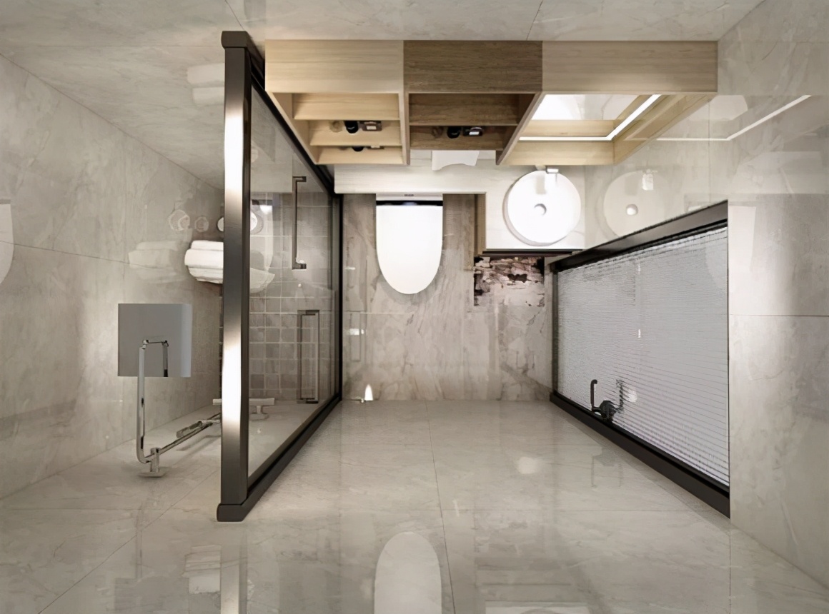 四平方卫生间设计干湿分离最便宜,小的干湿分离卫生间设计