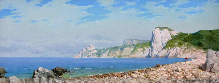 俄罗斯画家画水风景,俄罗斯远山风景油画100幅