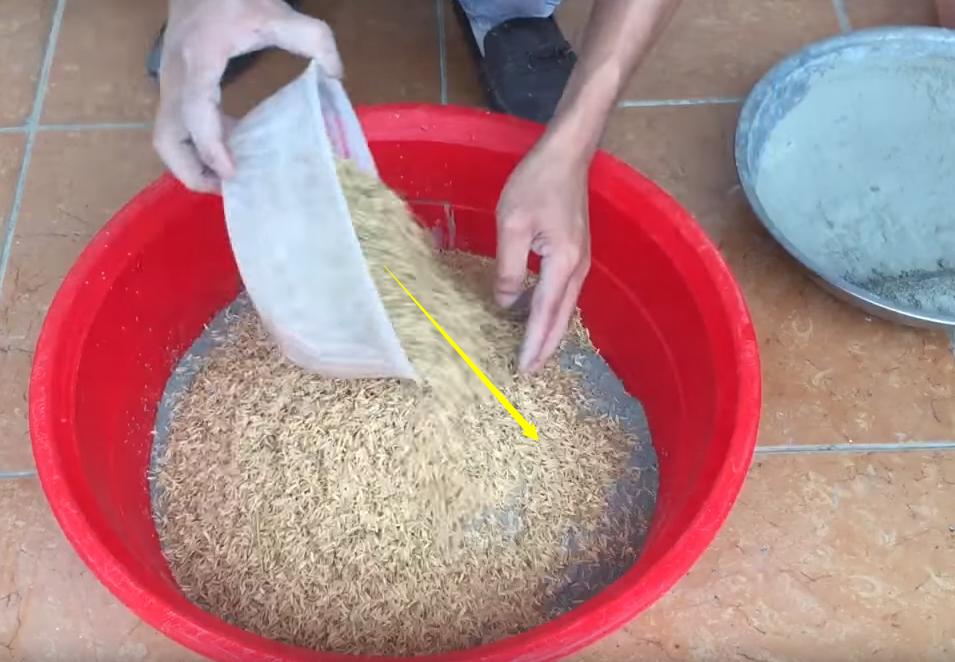 农村老爸把洗脚盆里灌水泥，做了个手提花盆，力气小的人还搬不动