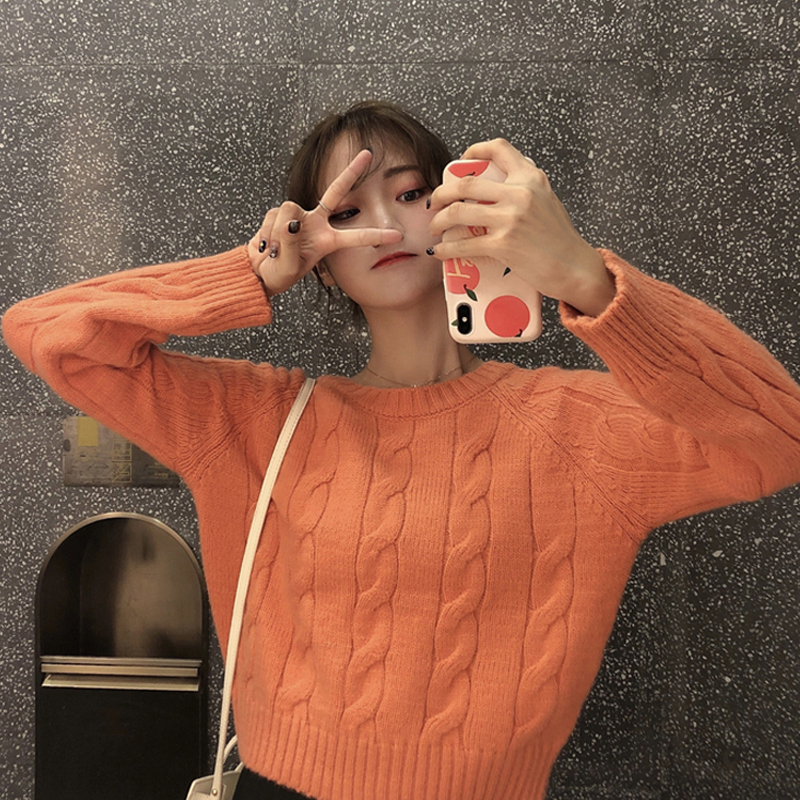 可爱慵懒毛衣穿搭,可爱慵懒毛衣中长