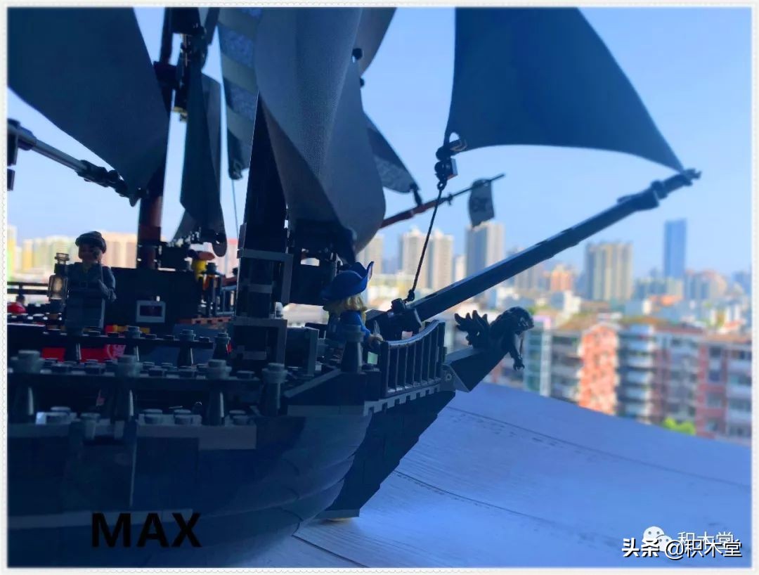 「虚测评」哲高积木QL1801海盗船之骷髅冒险号