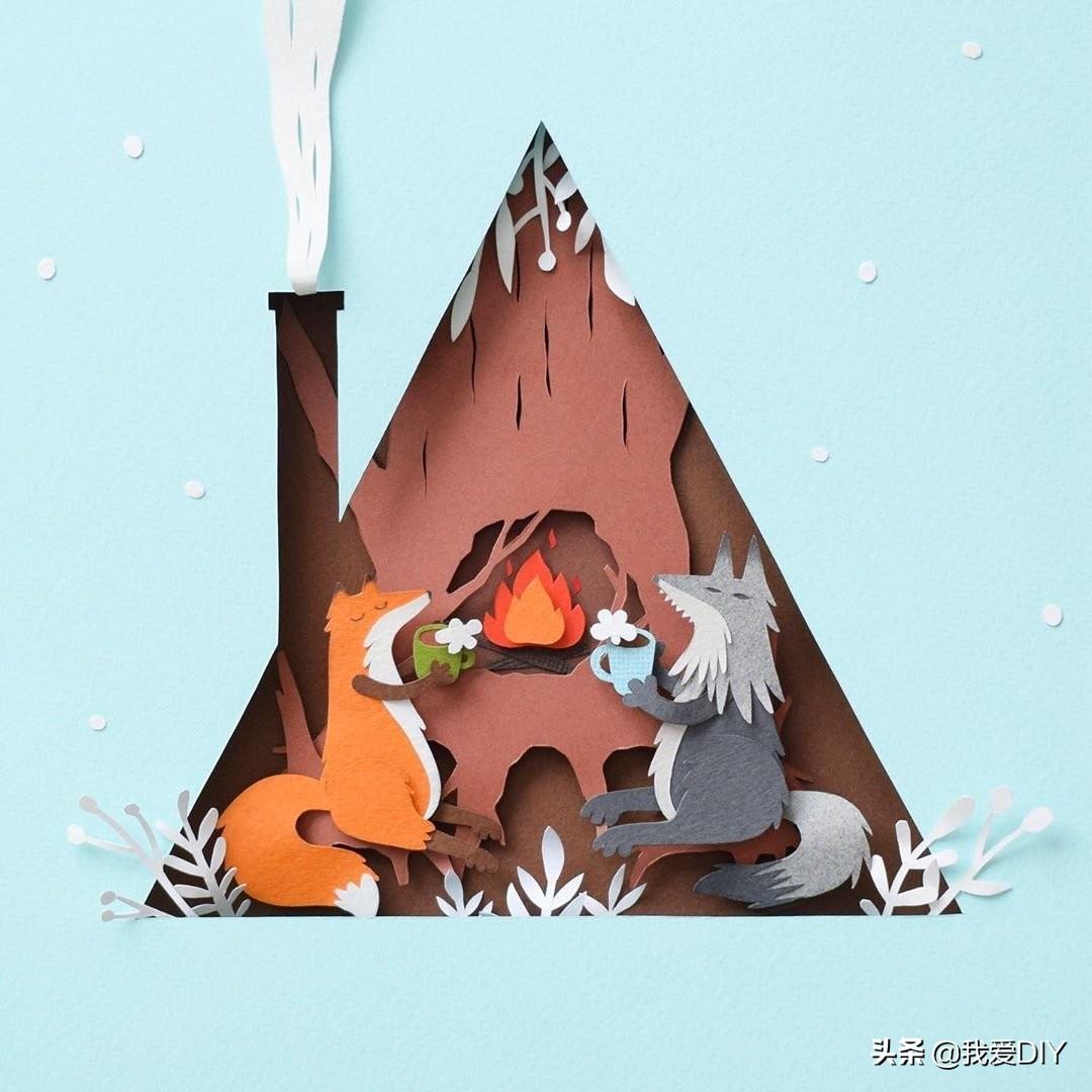 又好看又好玩的手工剪纸教程,剪纸手工教程复杂立体感强