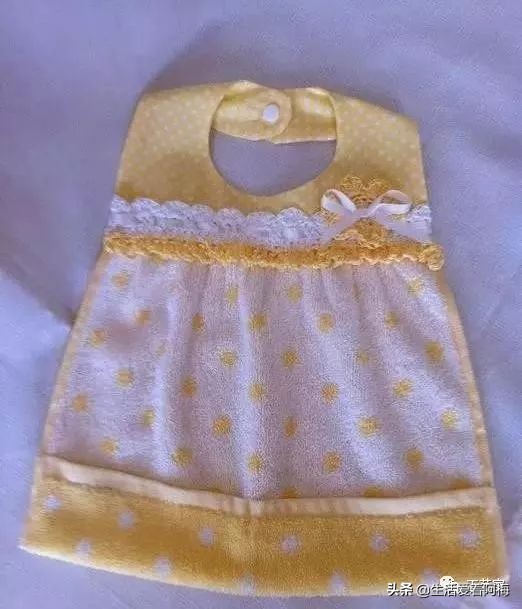 1-3岁宝宝专用围兜有袖子,宝宝布兜制作方法