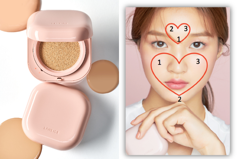 兰芝小方盒气垫,兰芝气垫粉色老款