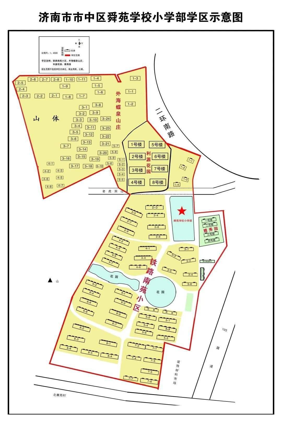 2019年小学学区房划分,市中区小学片区划分