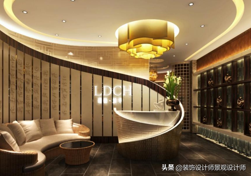 50平米禅意中医养生馆设计图,中医养生理疗会所设计